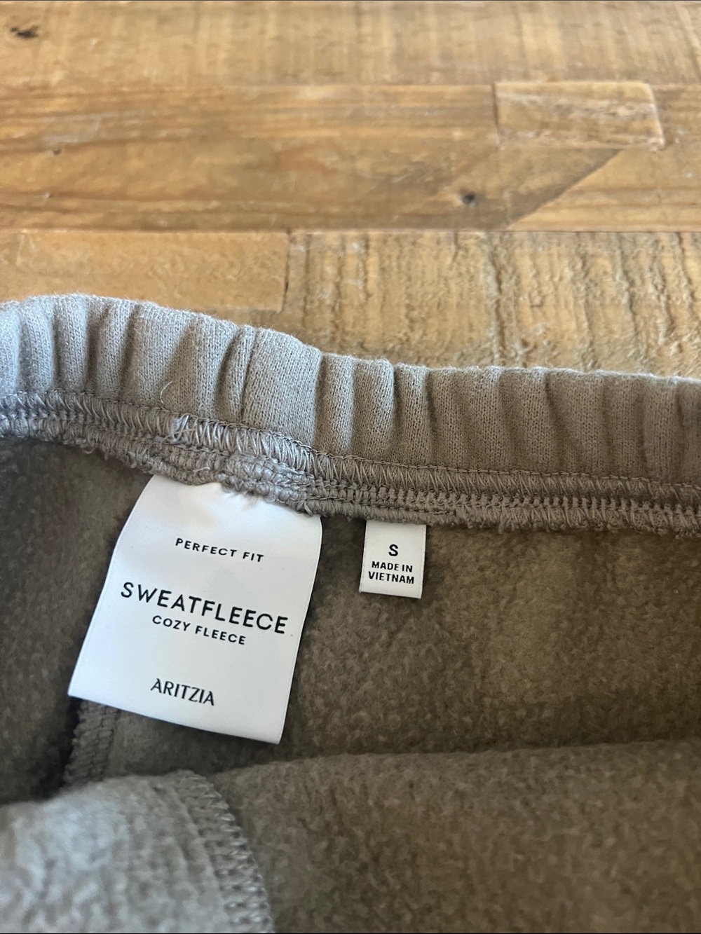 Aritzia Taupe Athletic Fleece Shorts - Picture 5 of 5